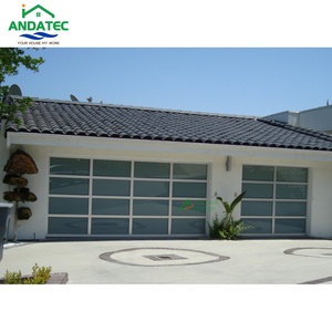 Puerta de <span class=keywords><strong>garaje</strong></span> de vidrio elegante de alta calidad, perfecta para villas contemporáneas, garajes familiares, puerta de <span class=keywords><strong>garaje</strong></span> de vidrio laminado transparente - Product Image 2