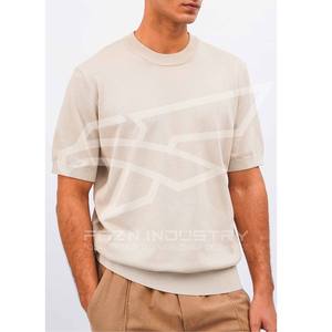 Nueva llegada profesional de alta calidad, camisetas para hombres, camiseta de verano de algodón, nuevo estilo, camiseta de ajuste Regular de Color sólido para hombres - Product Image 3