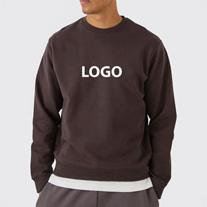 <b>Top</b> Quality Heavweight Unisex Casual Fleece Crew Neck Sweatshirts <b>Long</b> <b>Sleeve</b> Men's Cotton Oversize Custom Hoodies & Sweatshirt - Product Image 4