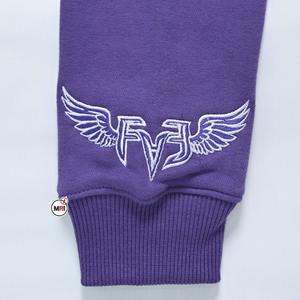 Logotipo personalizado bordado 100% sudaderas con capucha de algodón para Hombre Sudaderas tendencia Vintage Sudadera larga pesada - Product Image 3