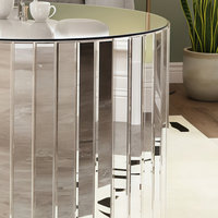 Table basse moderne en métal argenté convertible, écologique et luxueuse, réglable en hauteur, petite taille, meubles de salon M.R.