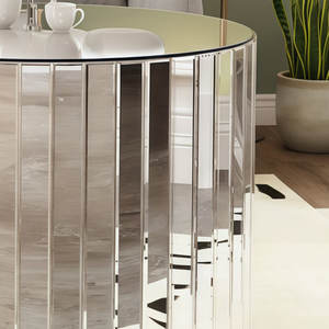 Mesa de Centro Moderna Convertible de Metal Plateado, Ecológica y de Lujo, con Altura Ajustable, Tamaño Pequeño, para Muebles de Sala de Estar - Product Image 5