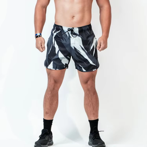 Wholesale Men's Fitness Mesh <b>Shorts</b> Run <b>Over</b> <b>the</b> <b>Knee</b> <b>Shorts</b> Sportswear Arrived Elastic Fabric Custom <b>shorts</b> DDP shipping - Product Image 2