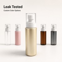 Flacon pulvérisateur à fine brume PET 100 ml, pompe 24/410, emballage cosmétique pour toner et essence, couleur et logo personnalisés, OEM