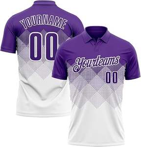 เสื้อโปโลพิมพ์ซับลิเมชันออกแบบได้ตามต้องการเสื้อผ้ากีฬาซับเหงื่อที่มีน้ำหนักเบาสำหรับทีมคลับผู้ผลิตจำนวนมาก - Product Image 4