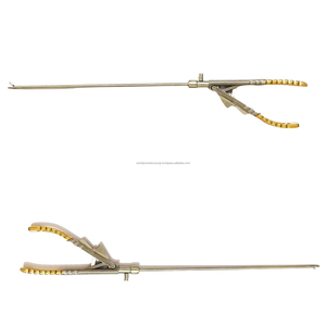 Laparoscopic Needle Holder Forceps Curved Jaw Stainless Steel <b>Electric</b> Re-usable Surgical <b>Instrument</b> ISO13485 Certified CE - Product Image 6
