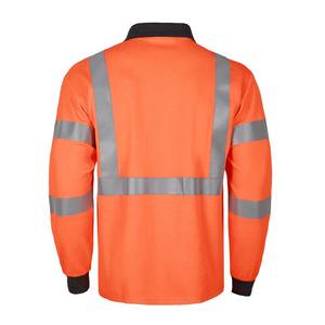 Wholesale ODM Flame Retardant Workwear Polo Long Sleeve High Visibility Reflective <b>Hi</b> <b>Vis</b> Safety <b>T</b> <b>Shirts</b> - Product Image 5