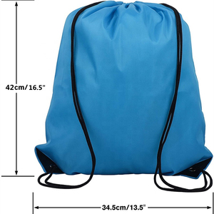 Sac à dos en polyester de haute qualité Sac de sport Sacs à cordon étanches avec logo personnalisé - Product Image 5