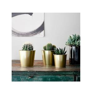 Pots de fleurs en laiton naturel au design moderne Pots de fleurs très exigeants Décoration de maison et de jardin Design uni Pot de fleurs de meilleure qualité - Product Image 4