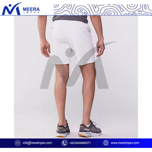 Custom 100% Cotton Comfortable Plain <b>White</b> <b>Shorts</b> For <b>Men</b> Quick Dry, Sustainable, Lightweight And Breathable <b>Shorts</b> For <b>Men</b> - Product Image 4
