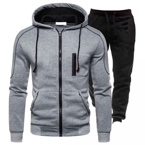 Ensemble de survêtement pour hommes respirant personnalisé de haute qualité design deux pièces coupe ajustée en gros pour les soldes d'hiver - Product Image 1