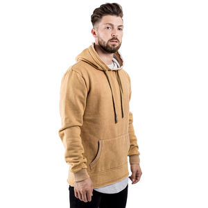 เสื้อมีฮู้ดสำหรับฤดูหนาวใช้ได้ทั้งชายและหญิงปกมีฮู้ดสีล้วนแบบสตรีทเฮฟวี่เวท - Product Image 6