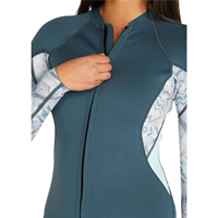 Veste de plongée en néoprène personnalisée OEM/ODM avec fermeture éclair sur la poitrine, coutures plates durables, imperméable et anti-UV