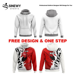 Sudadera con capucha de algodón de alta calidad Terry de gran tamaño, ropa de calle, forro polar grueso, hombro caído, algodón, sublimación mezclada, sudaderas con capucha personalizadas para hombres - Product Image 4