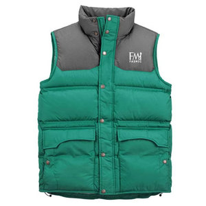 Randonnée en plein air course à pied automne hiver gilet bouffant en toile avec emballage personnalisé imperméable et poches avant pour hommes - Product Image 1