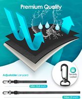Vente en gros d'usine, étui de téléphone universel personnalisé, design sportif, transparent, tactile, léger, en PVC imperméable, avec cordon, 18*8*2