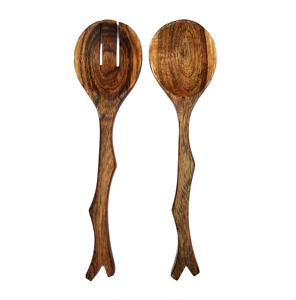 Surtout Cuillères Sam Moss SERVEUR À SALADE EN BOIS SET DE 2 KETCHENWAR UNIQUE FAIT À LA MAIN - Product Image 2