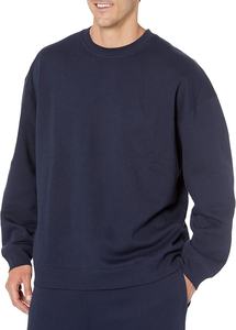 Sudadera de Cuello Redondo Extra Grande para Hombre en Tallas Grandes y Altas, Temporada de Otoño, Diseño Sólido, Material Poliéster/Algodón 2026 - Product Image 2