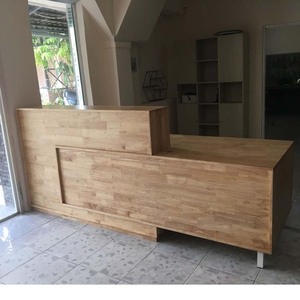 GreeDe BLT68007 L-Shape Modern Luxury Commercial Office Reception <b>Desk</b> for Retail Hotels Beauty Salons Gyms Bars-250x80x110 (cm) - Product Image 6