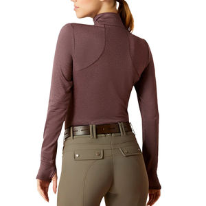 Camisas de equitación de manga larga para mujer, de alta calidad, con logo personalizado impreso, transpirables, de poliéster/nailon, tela ligera. - Product Image 2