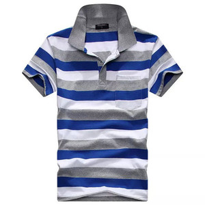 2025 nueva llegada, superventas, camiseta para hombre, moda informal a rayas, camisas de manga corta para hombre, polos transpirables de alta calidad - Product Image 4