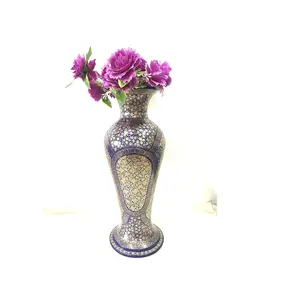 克什米尔纸制花瓶木制花瓶纸制展示件手绘花瓶纸制家居装饰