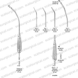 Tubo de succión Yankauer reutilizable más vendido con mango hueco chapado en oro, instrumento quirúrgico de succión, dispositivo de aspiración médica - Product Image 6