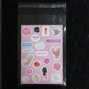 Impresión UV de Alta Calidad, Adhesivo Fuerte, Vinilo Blanco Impermeable, Pegatinas Troqueladas, Embalaje de Bolsas Transparentes Autoadhesivas - Product Image 1