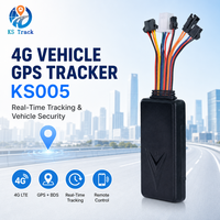 Traceur GPS 4G pour voiture KS005 SIMCOM A7670SA avec double positionnement Beidou GPS et contrôle à distance de coupure de carburant pour moto