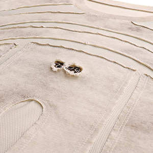 Sudaderas con capucha para hombre desgastadas de gran tamaño 100 por ciento algodón 480gsm apliques de rizo francés bordado lavado ácido Sudadera con capucha Streetwear - Product Image 2