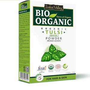 Poudre de feuilles de Tulsi 100% biologique certifiée GMP USDA, prix de gros en vrac, masque capillaire, étiquette privée OEM, soins - Product Image 1