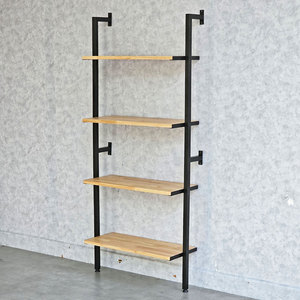 Modern 4-Tier Metal <b>Wall</b> <b>Shelf</b> 65x25x145cm Detachable for Home Decor & Tools KTT68016 - Product Image 3