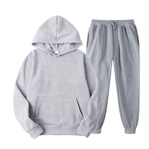 Vêtements de sport décontractés d'hiver, écologiques, à séchage rapide, pantalon de survêtement et sweat-shirt à manches longues pour homme, ensemble de survêtement 2 pièces - Product Image 1