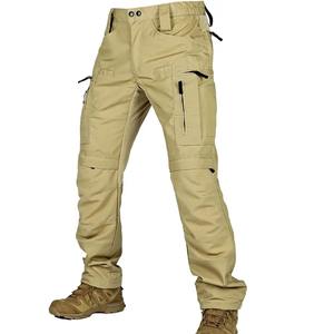 Pantalon cargo décontracté pour hommes Sports de plein air Pantalon tactique à séchage rapide Plus Size Respirant Tricoté devant Style Été Taille Adultes - Product Image 1