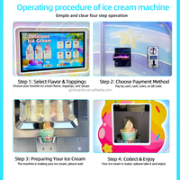Máquina Expendedora para Emprendedores con Múltiples Métodos de Pago, Monedas, Efectivo, Máquina Expendedora Automática de Helados de Doble Cilindro