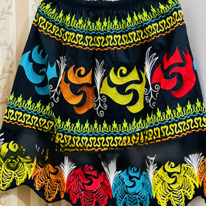 ชุดราตรีทรง100% คุณภาพสูงของผู้หญิงกระโปรงทางการผ้าคอตตอนปักลายขนาดพิเศษระบายอากาศได้ดีปักลายสวยงาม - Product Image 6