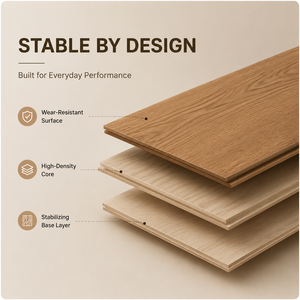 Suelo Laminado HDF <span class=keywords><strong>de</strong></span> Estilo Europeo 100%, <span class=keywords><strong>Precio</strong></span> Económico, Nuevo Diseño, 8mm, Sistema TAP & GO - Product Image 1