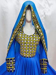 Robe traditionnelle africaine de couleur blanche pour mariage, robe de fiançailles de la Culture Pashtun pour femmes - Product Image 4