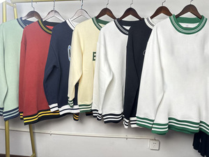 เสื้อสเวตเชิ้ตคอเต่าผู้ชายแบบถัก ผ้าฝ้าย 100% เป็นมิตรกับสิ่งแวดล้อม ปักลายโลโก้แบบกำหนดเอง สีบล็อก ผ้าฟลีซ - Product Image 5