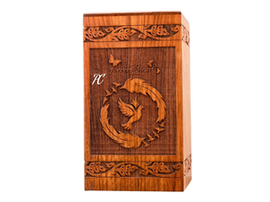 Handcrafted Rosewood Cremation Urn Tree of Life <b>Memorial</b> <b>Keepsake</b> <b>Box</b> Decorative Cremation Urn for Ashes - Product Image 4