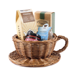 Diseño caliente de alta calidad de mimbre taza de té y platillo cesta de regalo para Navidad Ramadán vacaciones hecho en Vietnam - Product Image 6