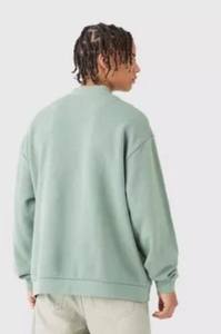 Recién llegado, Sudadera de cuello redondo de algodón 100% de calidad Premium con manga larga de gran tamaño para hombres, fabricada por Huzaifa Products - Product Image 5