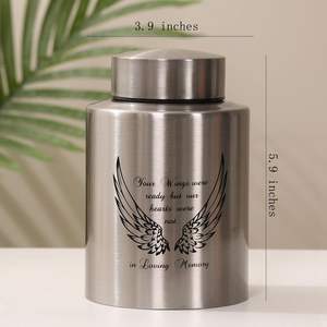 Stainless Steel Medium Urns <b>for</b> Human <b>Ashes</b> Medium Sized Urns <b>for</b> <b>Ashes</b> Adult Male Female <b>Keepsake</b> Cremation Urns Custom Size - Product Image 4