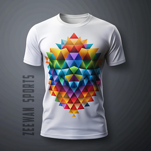 เสื้อยืดผู้ชายผ้าฝ้าย 100% พิมพ์ลายดิจิทัลตามสั่ง คอลเลคชั่นใหม่ล่าสุด แห้งเร็ว ระบายอากาศดี แขนสั้น น้ำหนักเบา สวมใส่สบาย - Product Image 6