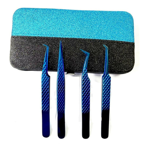 ชุดแหนบต่อขนตาสแตนเลสแบบมืออาชีพป้องกันไฟฟ้าสถิตย์ปลายแยกวอลลุ่ม OEM/ODM ด้ามจับที่สะดวกสบาย - Product Image 1