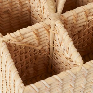 Convenient Rattan Utensil Caddy Sustainable Rattan Flatware Caddy Rattan <b>Cutlery</b> <b>Basket</b> for Kitchen - Product Image 6