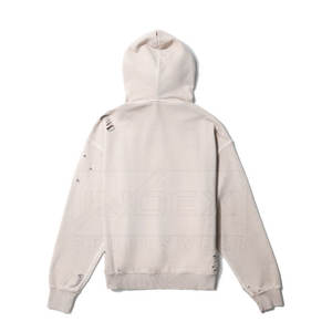 Sweats à capuche décontractés coupe ajustée à la mode à bas prix vêtements d'hiver motif solide à capuche techniques teintées en couleur unie fabriqués au Pakistan - Product Image 2