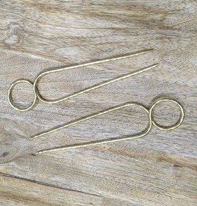 Women's Sustainable Brass Gold Plated <b>Hair</b> <b>Pin</b> Brass Wired <b>Hair</b> Fork <b>Hair</b> Accessories Gift <b>for</b> Her - Product Image 2