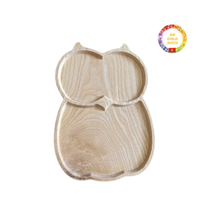 Bandeja DE SERVICIO DE MADERA hecha a mano hecha de madera natural con acabado liso para cocina y decoración del hogar - Product Image 1