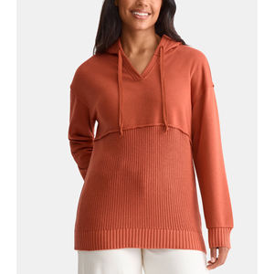 Sweatshirts à capuche surdimensionnés pour femmes, en polaire doux et chaud, style décontracté pour femmes, logo personnalisé, vente en gros d'usine - Product Image 2